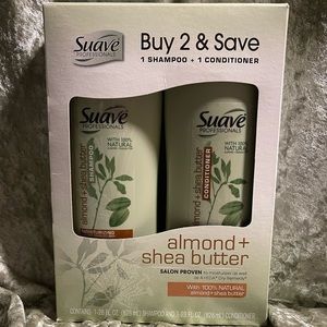 Suave Professional Almond & Shea Butter Shampoo & Conditioner Bundle - 28 OZ